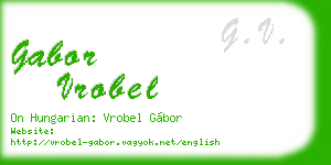 gabor vrobel business card